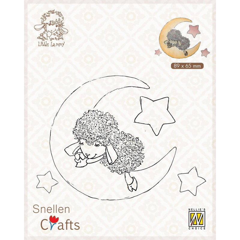 Nellie's choice • snellen crafts clear stamp lammy in dreamland