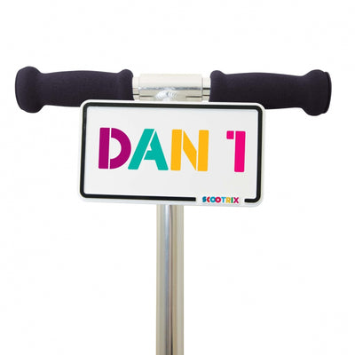 Portanumero scooterx arancione