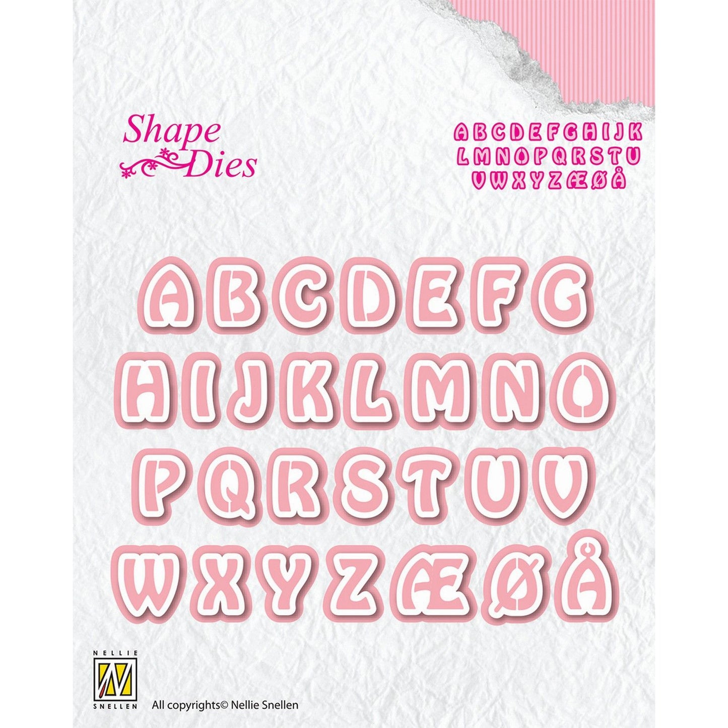 La elección de Nellie • troqueles con forma de letras mayúsculas 29 piezas.