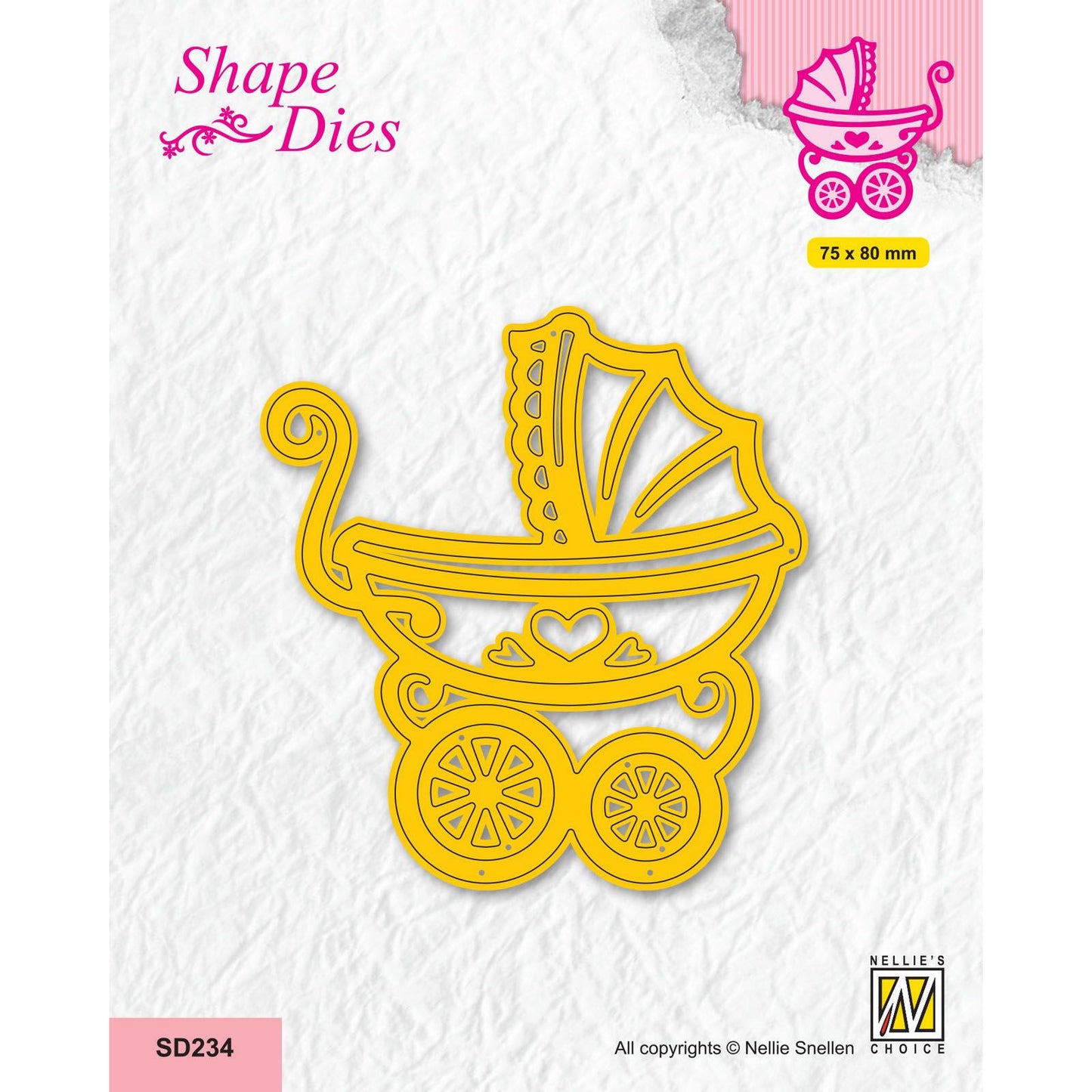 Nellie's choice • shape die kinderwagen