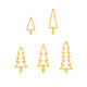 Nellie's choice • shape dies kerstboom smal 5st.