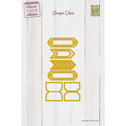 Nellie's choice • planner essentials cutting dies tabs labels 9pcs. - afbeelding 1