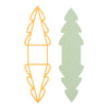 Nellie's choice • shape die kerstboom doosje 5,5x8x4cm