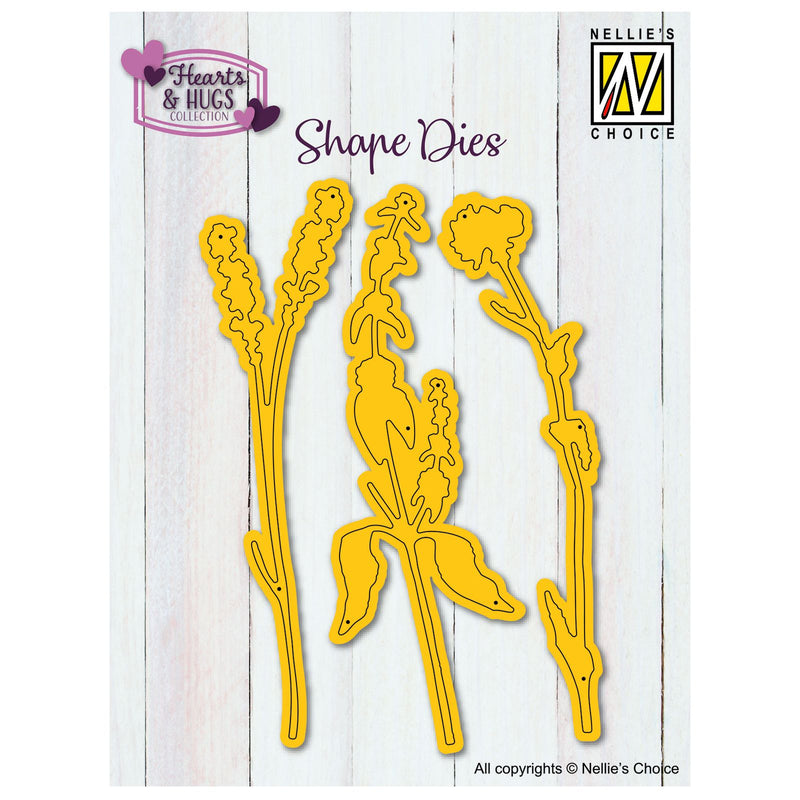 La scelta di Nellie • fustella a forma di fiori 3x10x3cm 3pz.