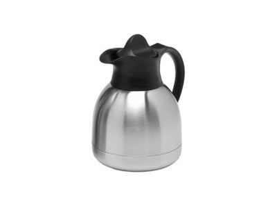 Brocca termica Cater-profi in acciaio inox con tappo a vite nero 1l