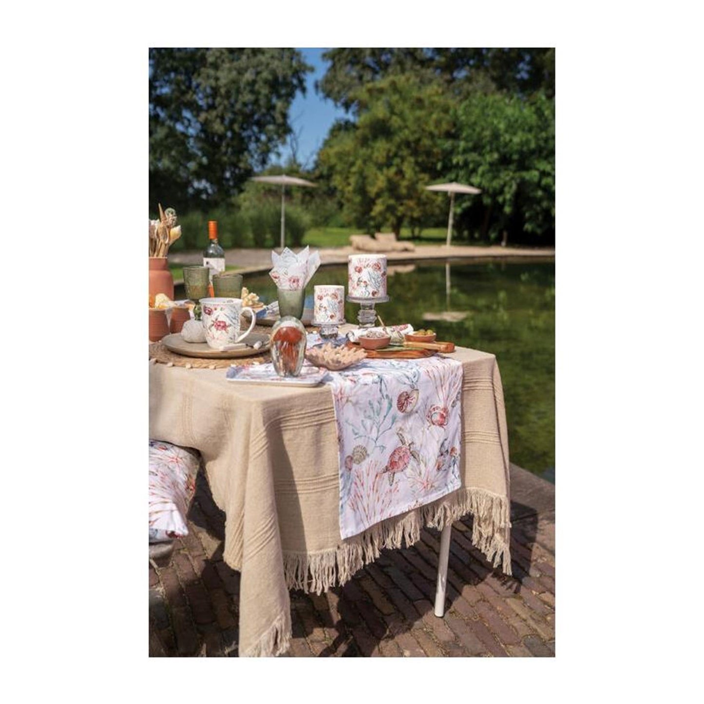 Fodera cuscino Ambiente 40x40 cm animali marini