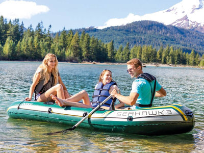Intex Seahawk 3 Set - Barco inflable de tres personas