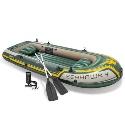 Intex Seahawk 4 Set - Barco inflable de cuatro personas