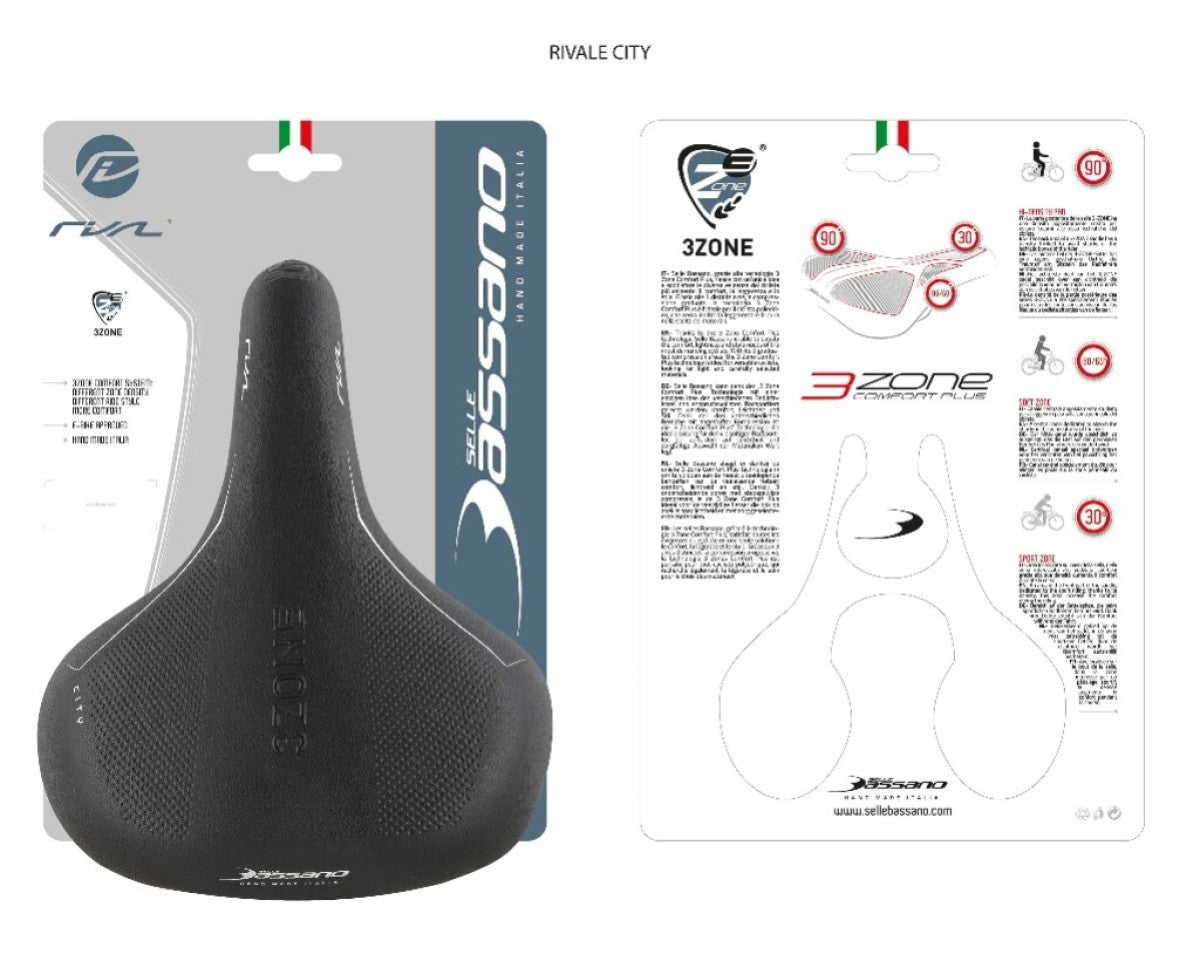 Saddle SB Vlare Rivale 3zone City Black