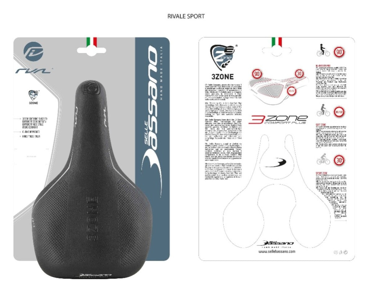 Saddle SB Vlare Rivale 3zone uni Black
