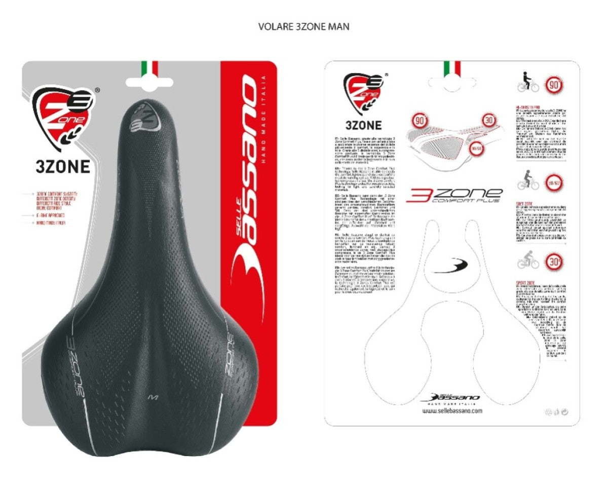 Saddle Selle Bassano Vlare M X33 Men - Negro
