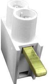 Abrazadera de potencia sep dth doble 2x10mm alto sep blanco - 4000420