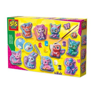 Ses gieten y pintura - lindas figuras de fantasía