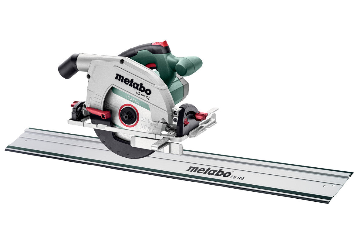 Sierra circular Metabo ks 66 fs en caja | 66mm 1500w + carril guía fs 160 - 691135000