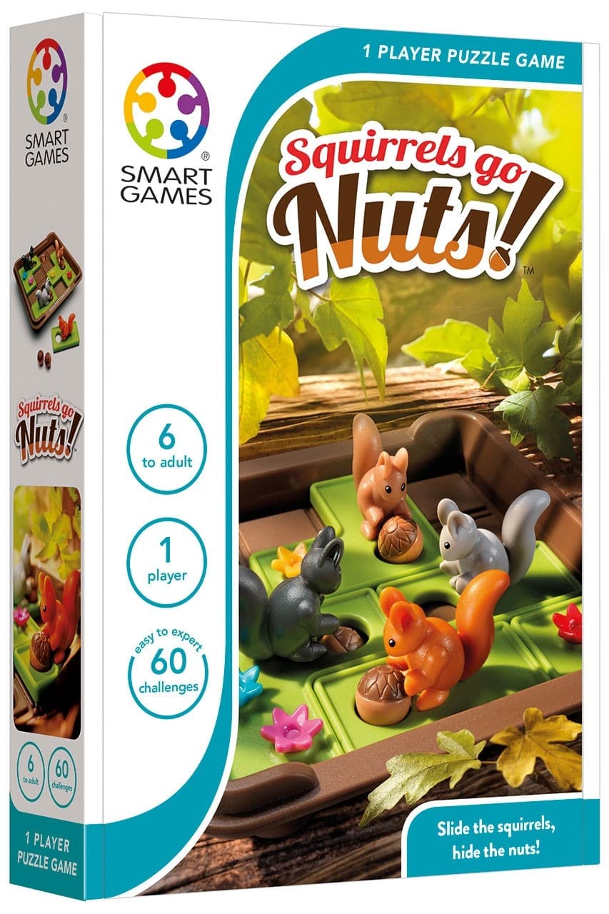 Juegos Las ardillas se vuelven las nueces deslizan la ardilla y esconden las nueces