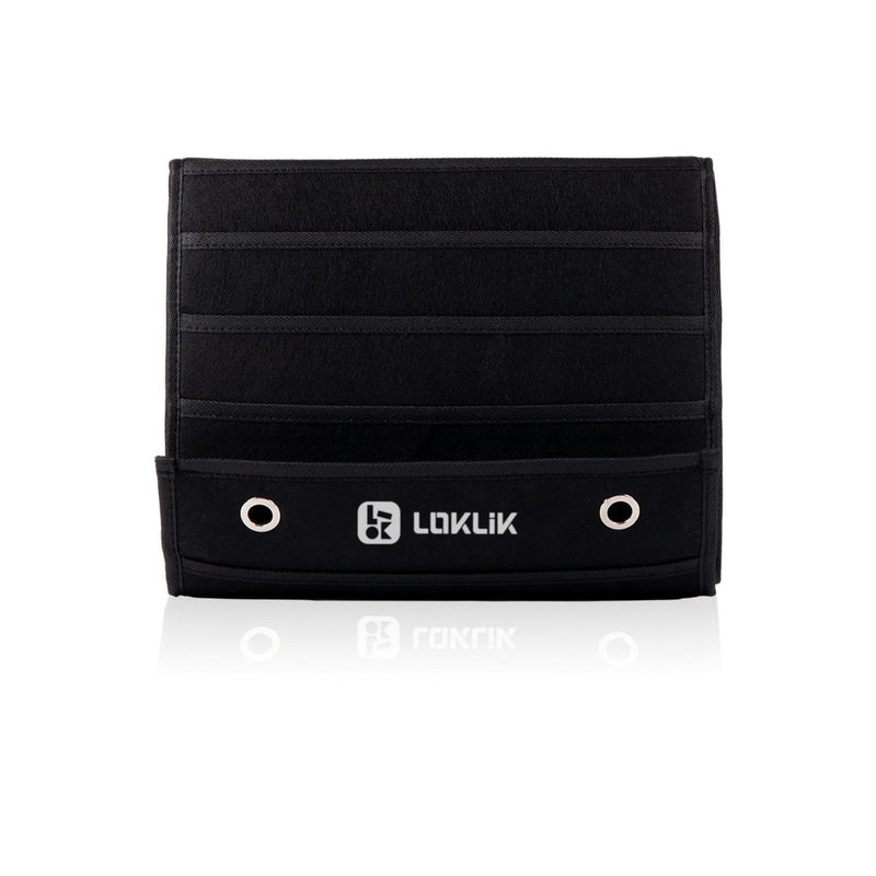 Loklik • portarrollos de vinilo negro 48 compartimentos