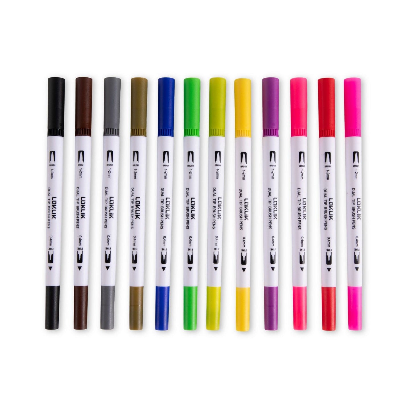 Loklik • pennarelli doppia punta 12 pz.
