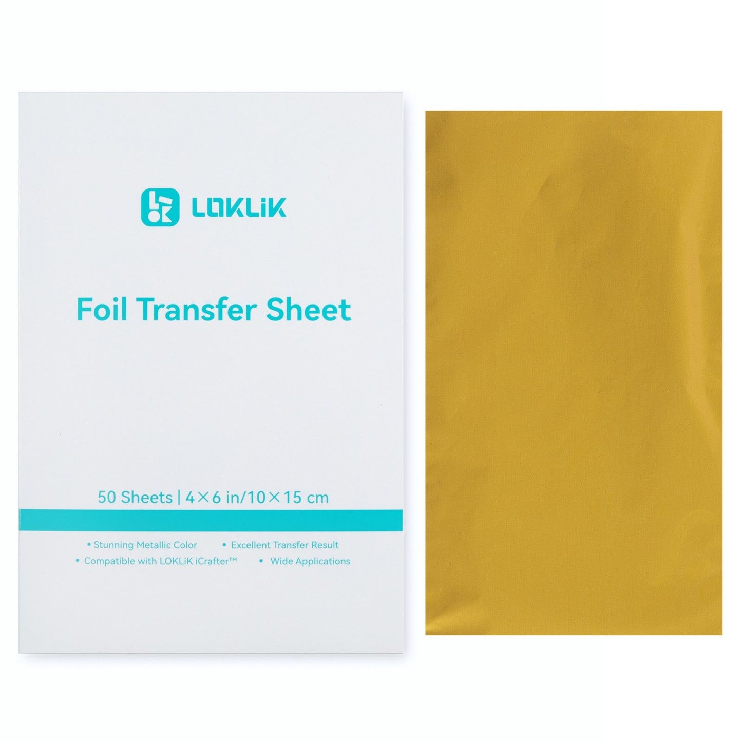Loklik • transferfolie 10x15cm goud 50x