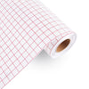 Loklik • transfertape met raster rol 30cmx3m rood