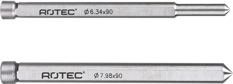 Perno di centraggio Rotec ø7.98mm l=90mm