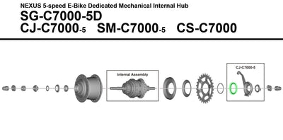 Tapa del controlador Shimano para sg-c7000 c7002