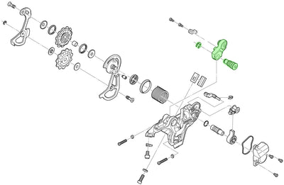 Unidad de eje Shimano para soporte de cambio trasero rd-m820