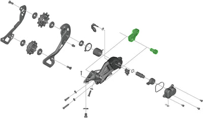 Unità asse Shimano per staffa deragliatore posteriore rd-m9000
