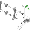 Shimano axle unit for rd-r7150 rear derailleur bracket