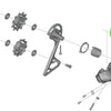 Unità asse Shimano per staffa deragliatore posteriore rd-r8050