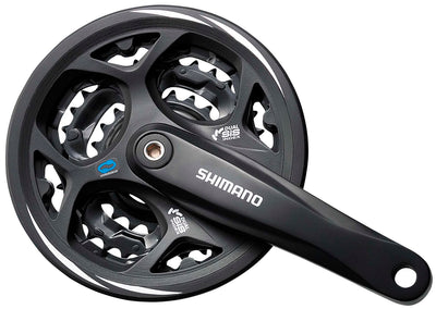 Shimano crankstel altus m311 48-38-28t 175mm +cg kk zwart