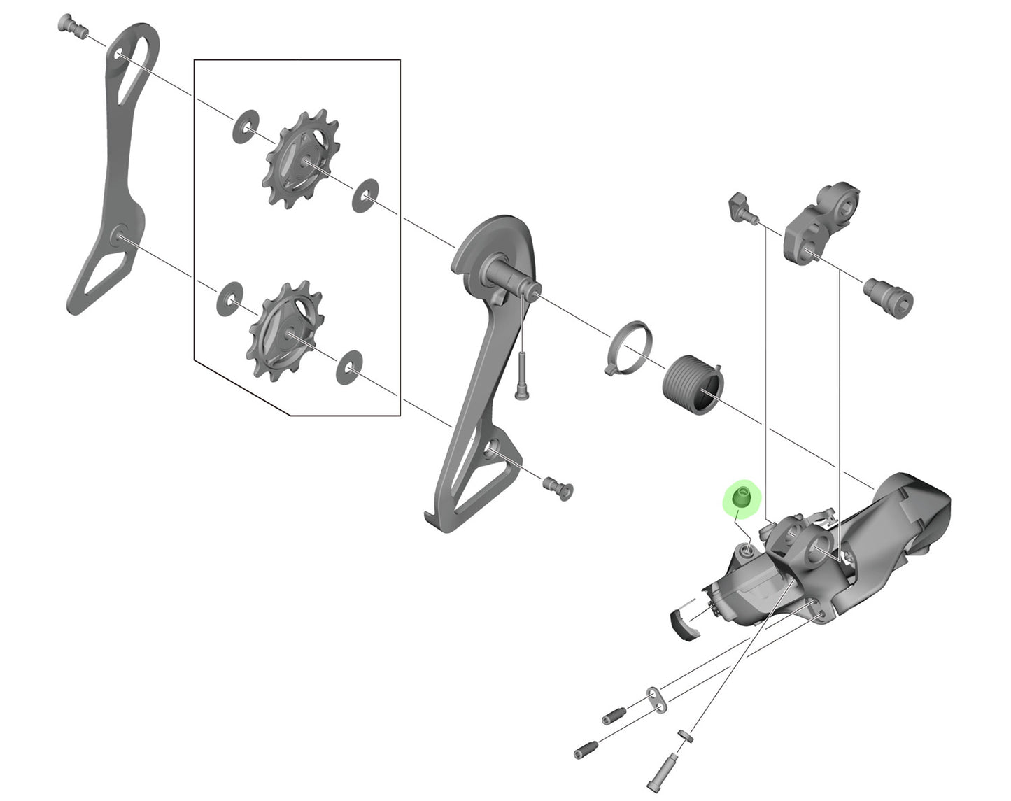 Shimano boot for ew-sd300 cable connection