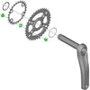 Bulloni corona Shimano per fc-m610-2 mt610-b2 (4 pezzi)