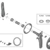 Shimano crank arm fixing ring for fc-r9200-p r9100-p r8100-p