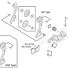 Perno de polea guía Shimano para RD-M980 M985
