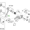 Bulloni per puleggia guida Shimano per RD-M615 M7000 M7100