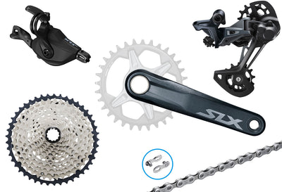 Grupo Shimano slx m7100 1x12 velocidades | 170 mm | 10-45 | abrazadera