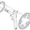 Shimano sora chainring bolts for fc-3550 (5 pieces)
