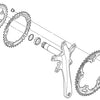 Bulloni corona Shimano tiagra sora (5 pezzi)