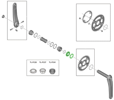Anillo de seguridad Shimano para fc-m8100 m7100