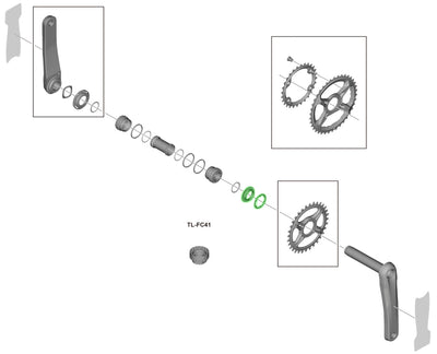 Anillo de seguridad Shimano para fc-m9100