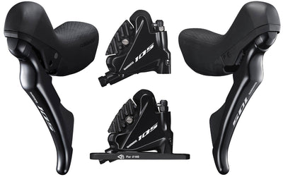 Juego de frenos de disco Shimano 105 st-r7020+br-r7070 2x11 velocidades