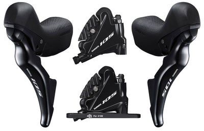 Juego de frenos de disco Shimano 105 st-r7025+br-r7070 2x11 velocidades