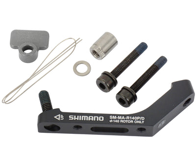 Adaptador Shimano sm-ma-r140p d de montaje posterior a montaje plano para rotor trasero de 140 mm