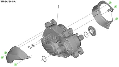 Pernos de fijación Shimano para escalones cubierta unidad motriz sm-due80