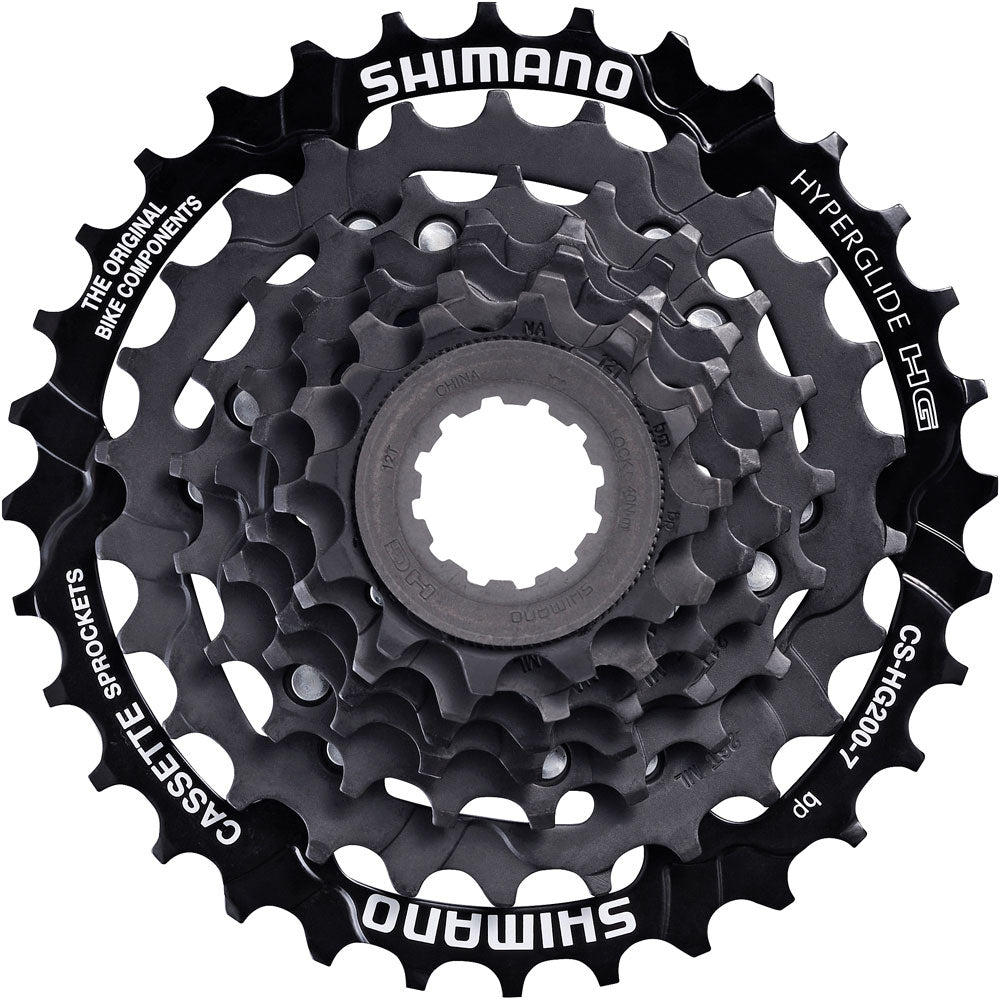 Shimano Cassette CSHG200 7-speed 12-28 zwart (werkplaatsverpakking)