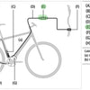 Distributore di cavi shimano deralleur DI2 9150