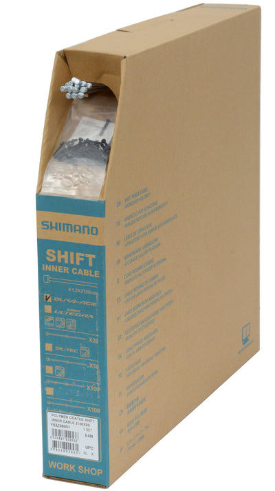 Filo cambio Shimano Dura Ace rivestito in polimero 1.2mm x 2100mm scatola 20 pezzi