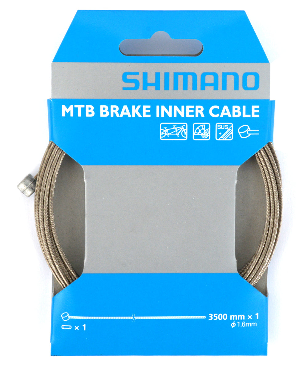 Shimano mtb tandem cable interior de freno sus de acero inoxidable 1,6 mm x 3500 mm