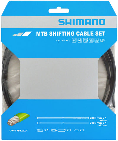 Juego de cables de cambio shimano ot-sp41 optislick mtb para 1 velocidad