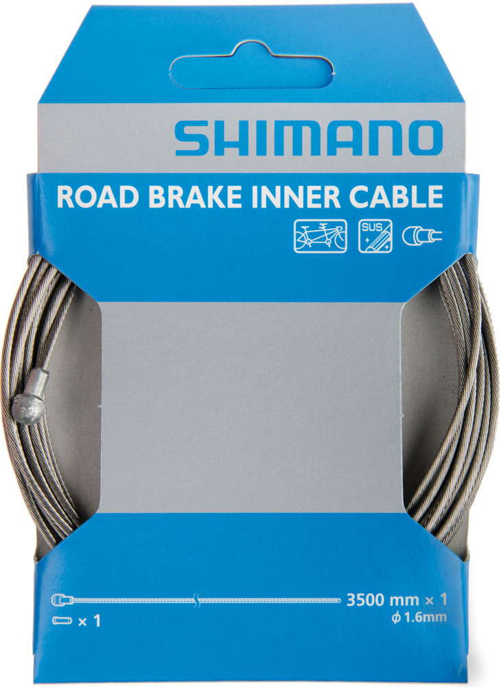 Cavo interno freno sus in acciaio inossidabile tandem da strada Shimano 1,6 mm x 3500 mm